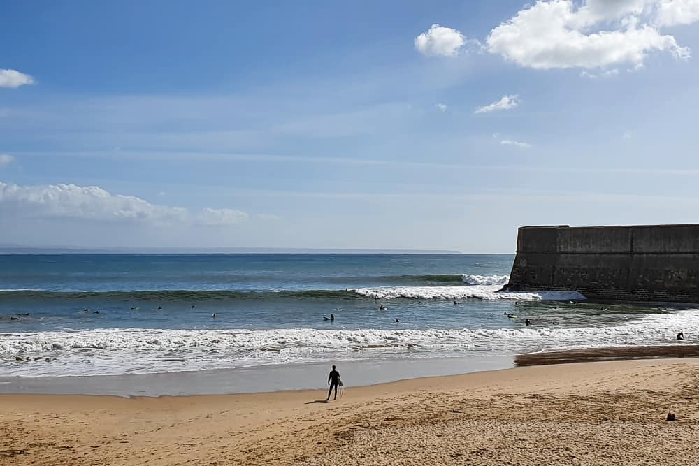 Praia de Torre is a great place for less experienced surfers